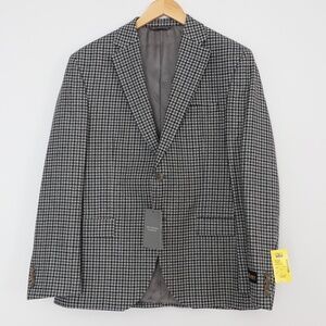BNWT Harry Rosen Checkered Pattern Black and White Blazer - Size 42S